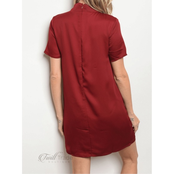 Wine Shift Dress {LoveRiche} - Picture 2 of 3